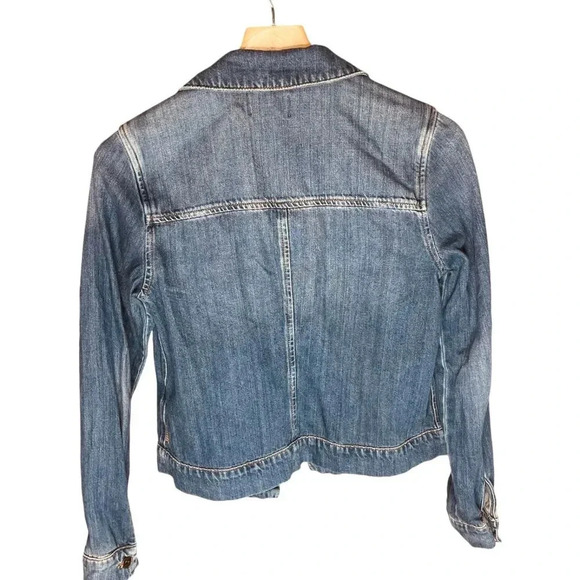 DSTLD Light Washed Distressed Denim Jean Jacket - Picture 10 of 13